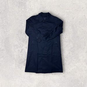 Navy Long Trench Coat - Burberry